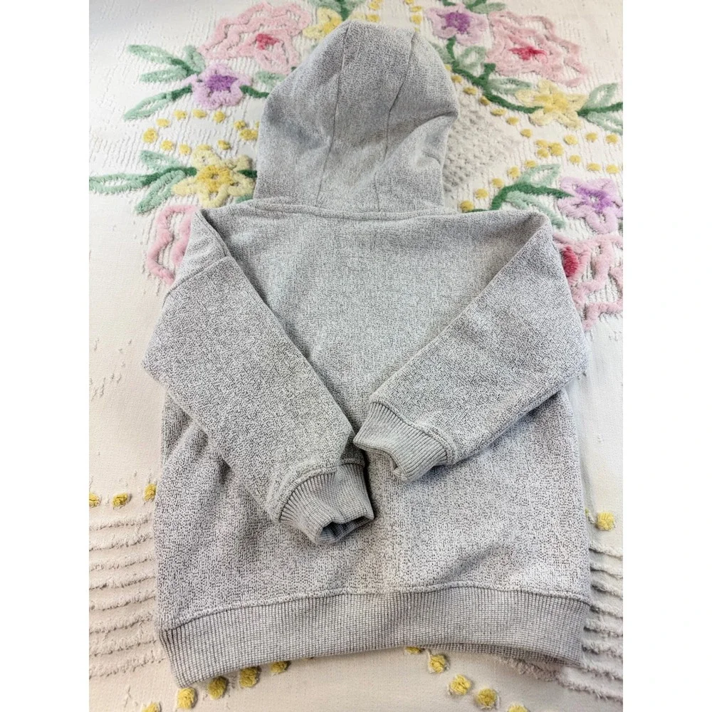 Fudo Boys Grey Marl Textured Fleece Hoodie Sweatshirt G13318BB Size 12Y
